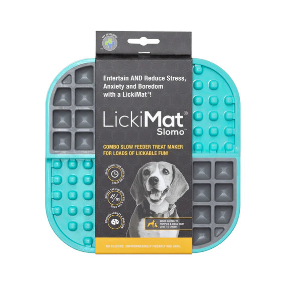 Lickimat Slomo - Turquoise and Grey